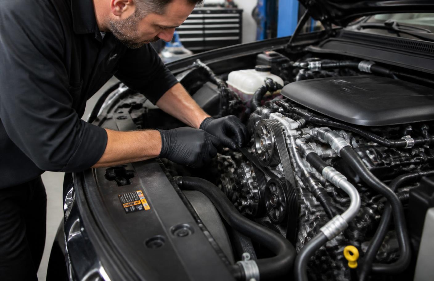 Serpentine belt inspection